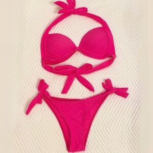 hot pink bikini size small